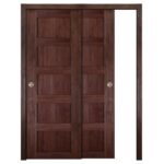 Nova Italia Stile 5 Lite Prestige Brown Laminate Interior Door