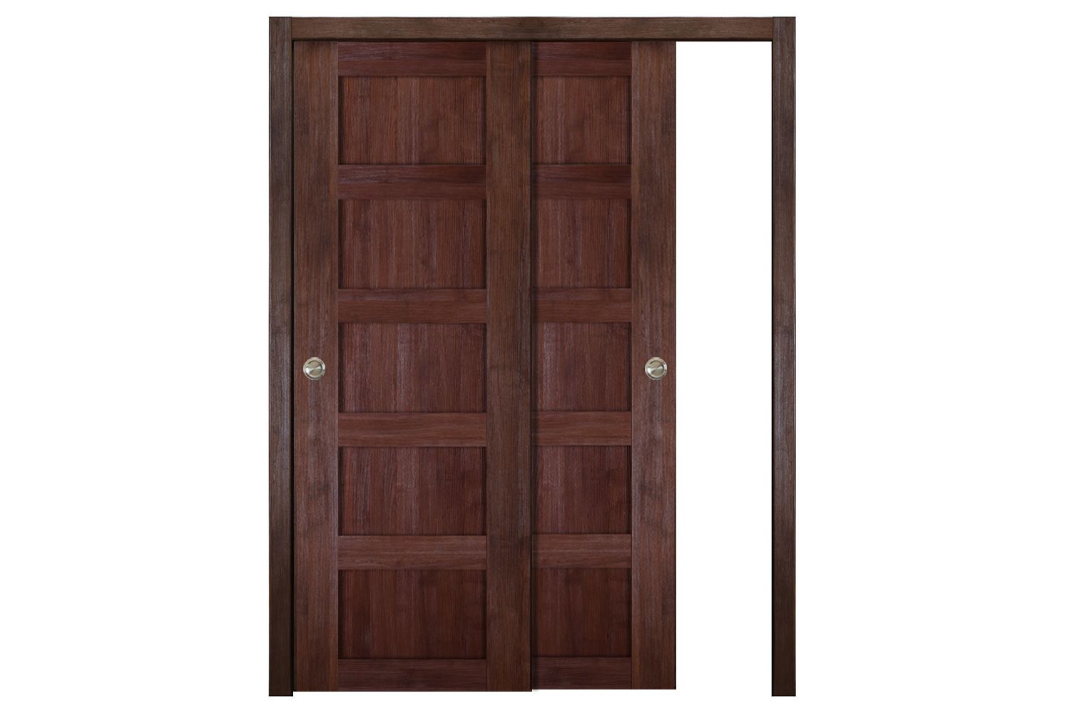 Nova Italia Stile 5 Lite Prestige Brown Laminate Interior Door