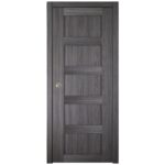 Nova Italia Stile 5 Lite Swiss Elm Laminate Interior Door