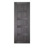 Nova Italia Stile 5 Lite Swiss Elm Laminate Interior Door