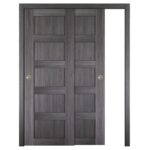 Nova Italia Stile 5 Lite Swiss Elm Laminate Interior Door