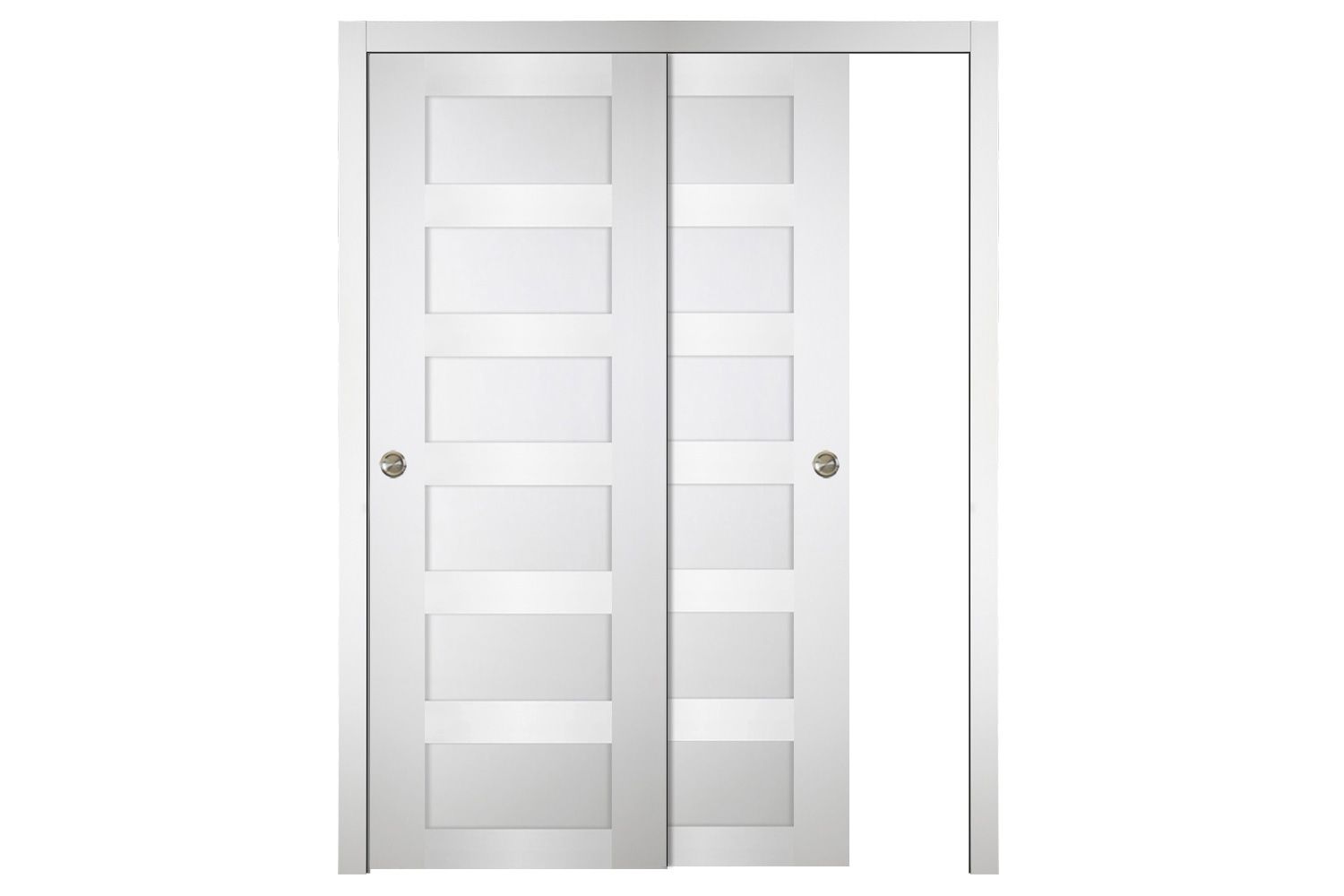 Nova Italia Stile 6 Lite Alaskan White Laminate Interior Door