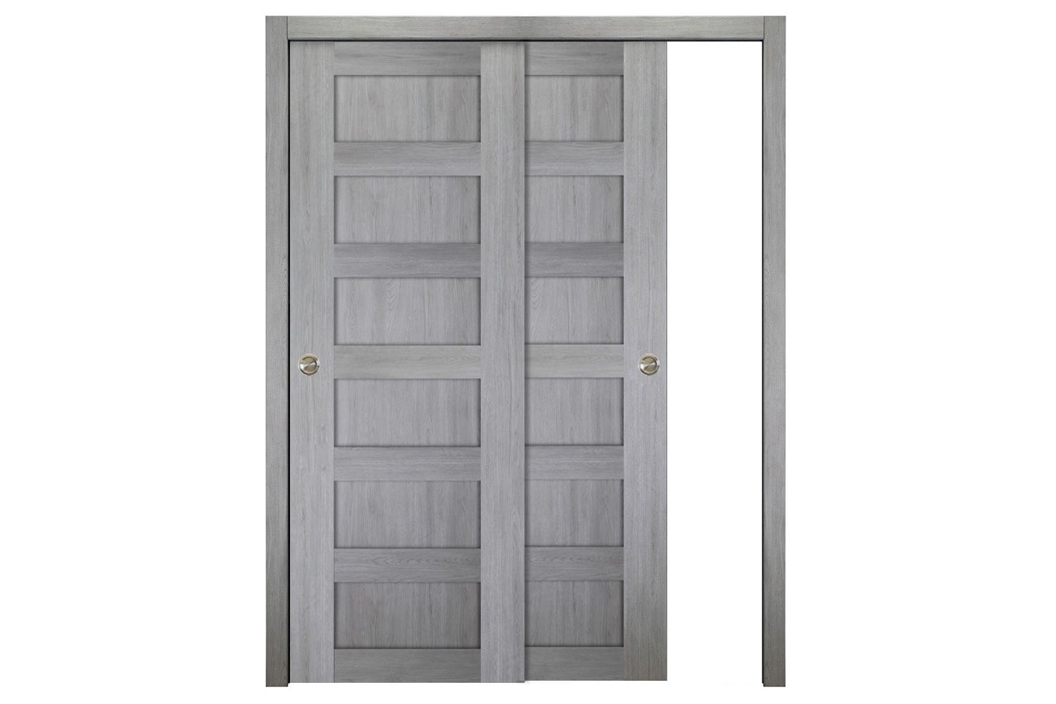 Nova Italia Stile 6 Lite Light Grey Laminate Interior Door