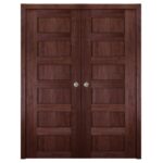 Nova Italia Stile 6 Lite Prestige Brown Laminate Interior Door