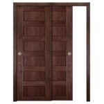 Nova Italia Stile 6 Lite Prestige Brown Laminate Interior Door