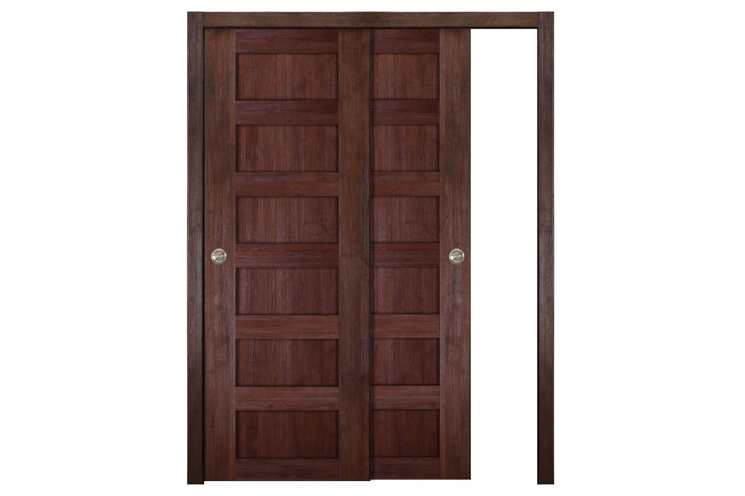 Nova Italia Stile 6 Lite Prestige Brown Laminate Interior Door