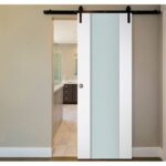 Nova Italia Vetro 01 Alaskan White Laminate Interior Door