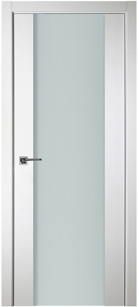 Nova Italia Vetro 01 Alaskan White Laminate Interior Door