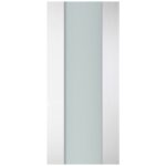 Nova Italia Vetro 01 Alaskan White Laminate Interior Door