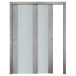 Nova Italia Vetro 01 Light Grey Laminate Interior Door