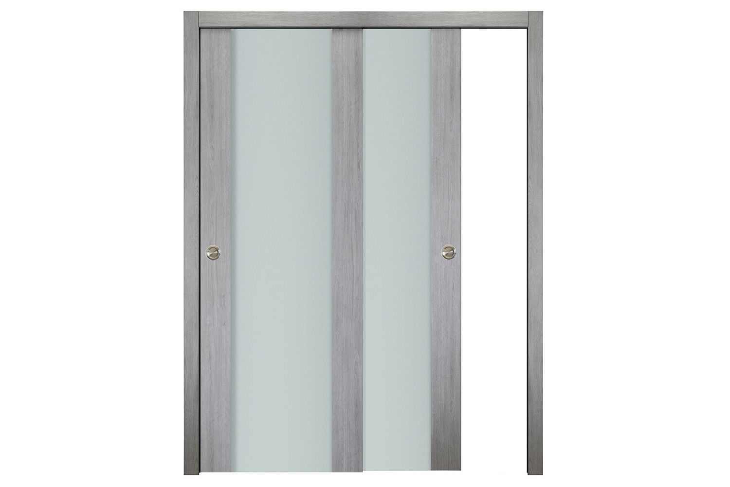 Nova Italia Vetro 01 Light Grey Laminate Interior Door