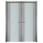 Nova Italia Vetro 01 Light Grey Laminate Interior Door