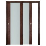 Nova Italia Vetro 01 Prestige Brown Laminate Interior Door