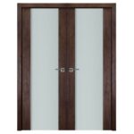 Nova Italia Vetro 01 Prestige Brown Laminate Interior Door