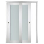 Nova Italia Vetro 1 Lite Alaskan White Laminate Interior Door