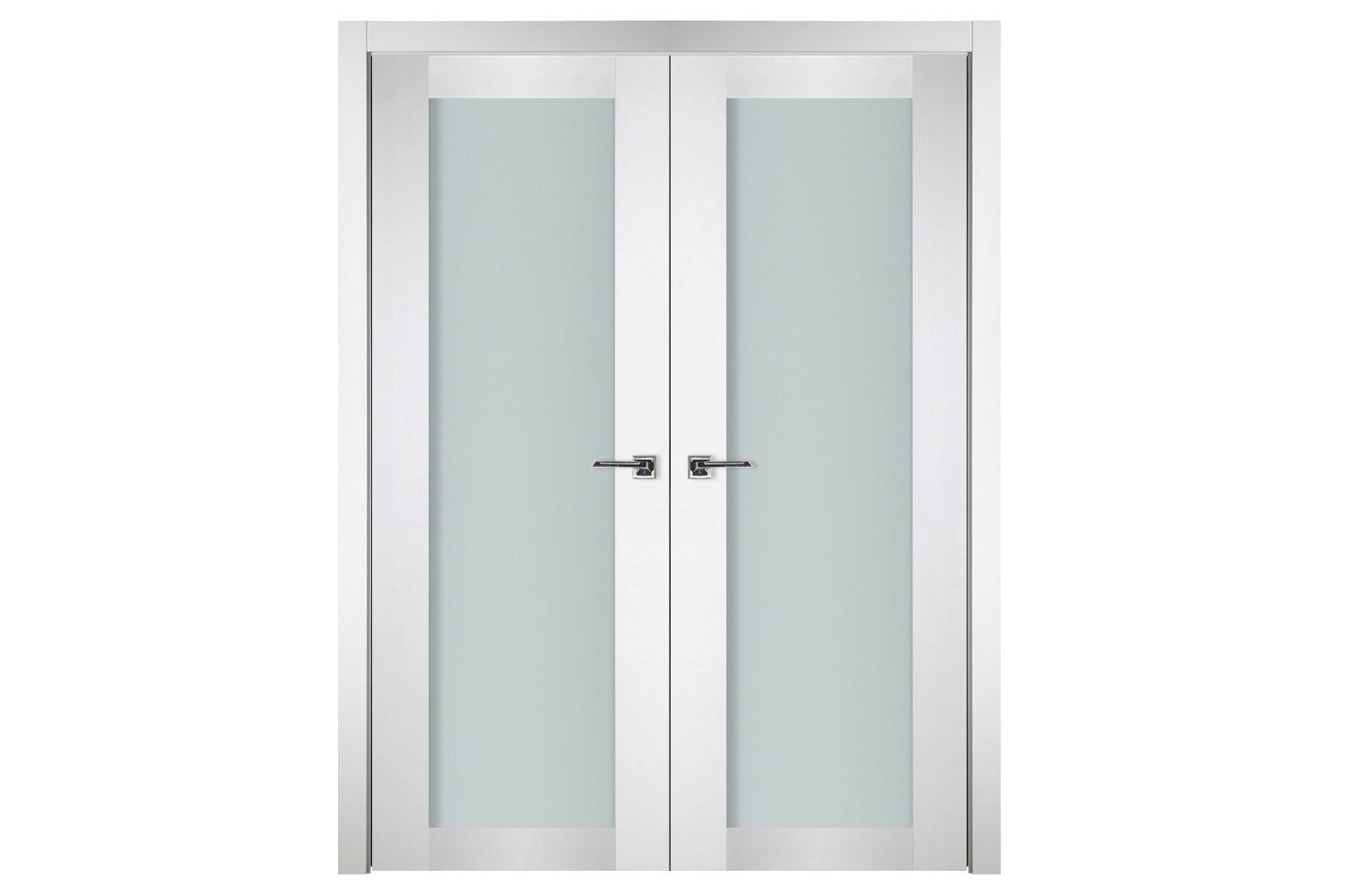 Nova Italia Vetro 1 Lite Alaskan White Laminate Interior Door