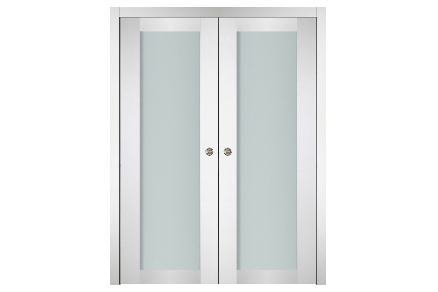 Nova Italia Vetro 1 Lite Alaskan White Laminate Interior Door