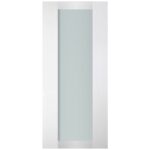 Nova Italia Vetro 1 Lite Alaskan White Laminate Interior Door