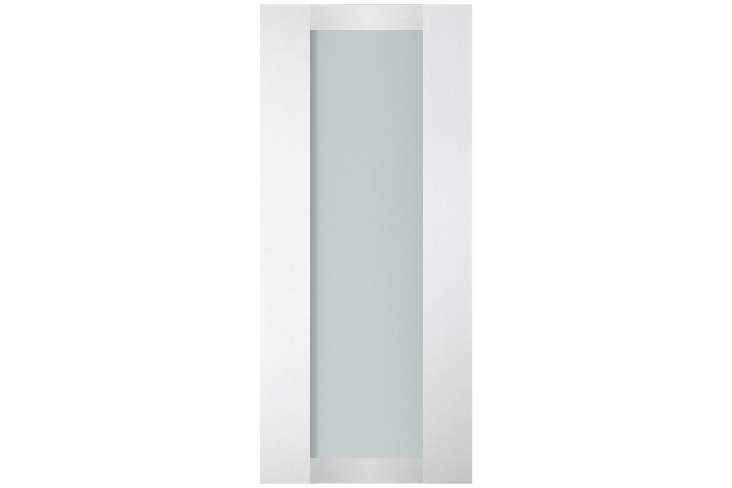 Nova Italia Vetro 1 Lite Alaskan White Laminate Interior Door