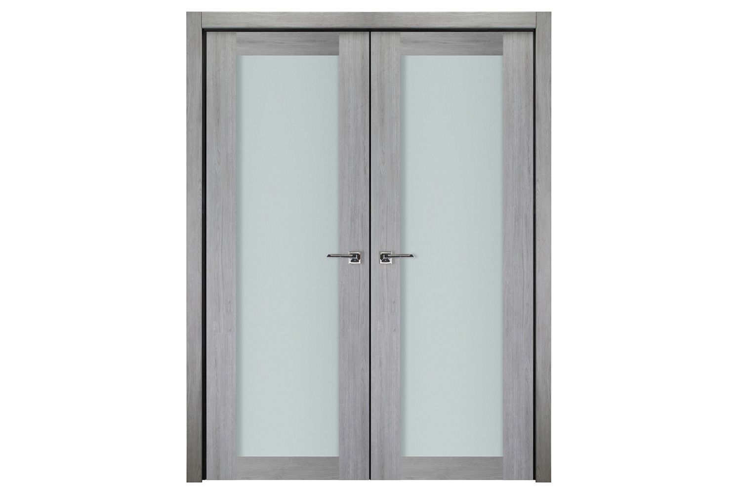 Nova Italia Vetro 1 Lite Light Grey Laminate Interior Door