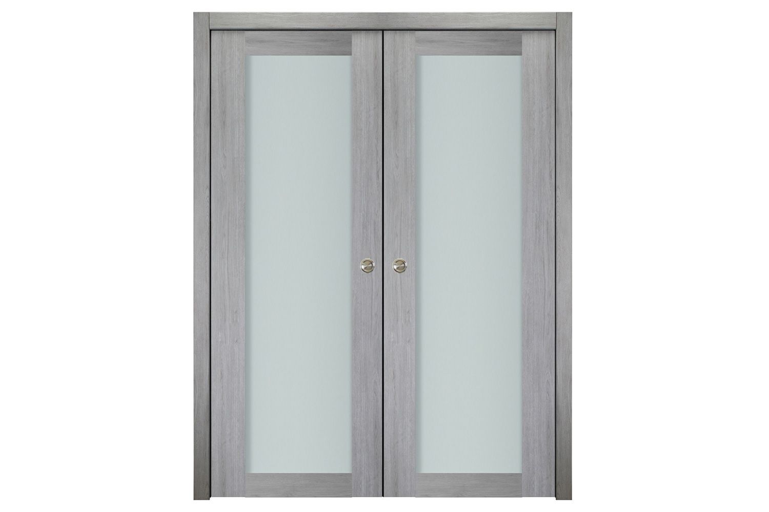 Nova Italia Vetro 1 Lite Light Grey Laminate Interior Door