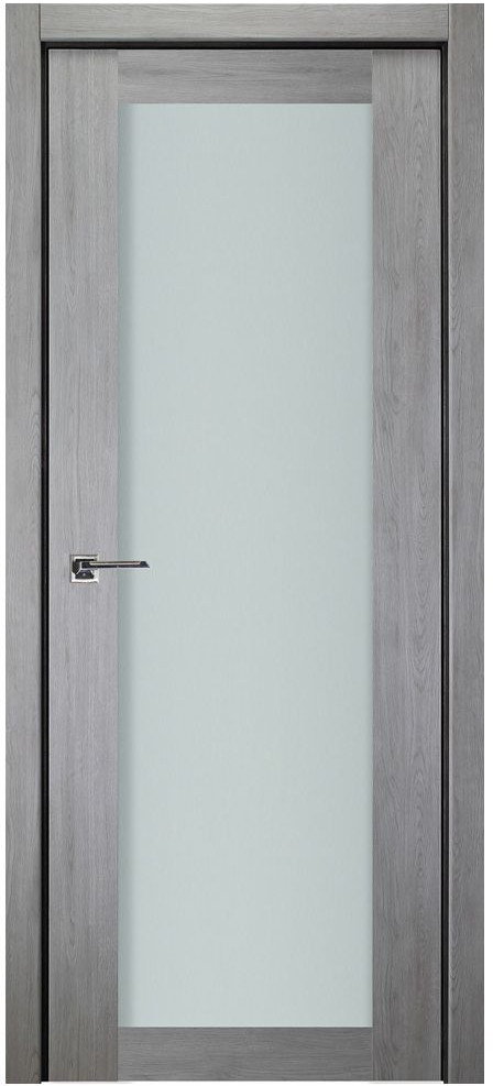 Nova Italia Vetro 1 Lite Light Grey Laminate Interior Door