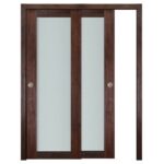 Nova Italia Vetro 1 Lite Prestige Brown Laminate Interior Door