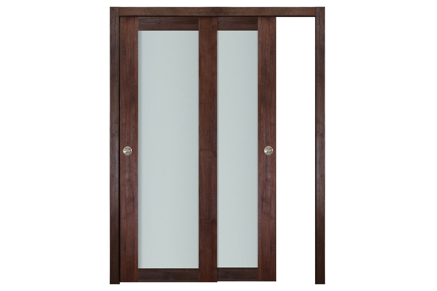 Nova Italia Vetro 1 Lite Prestige Brown Laminate Interior Door