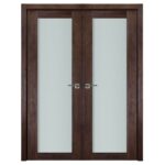 Nova Italia Vetro 1 Lite Prestige Brown Laminate Interior Door