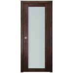 Nova Italia Vetro 1 Lite Prestige Brown Laminate Interior Door