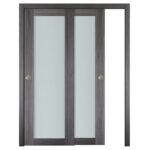 Nova Italia Vetro 1 Lite Swiss Elm Laminate Interior Door