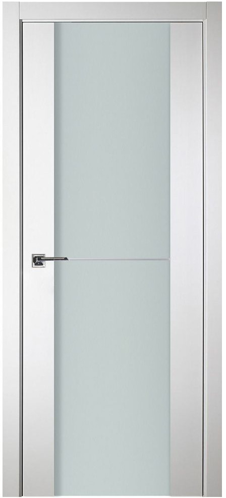 Nova Italia Vetro 1H Alaskan White Laminate Interior Door