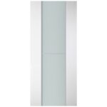 Nova Italia Vetro 1H Alaskan White Laminate Interior Door