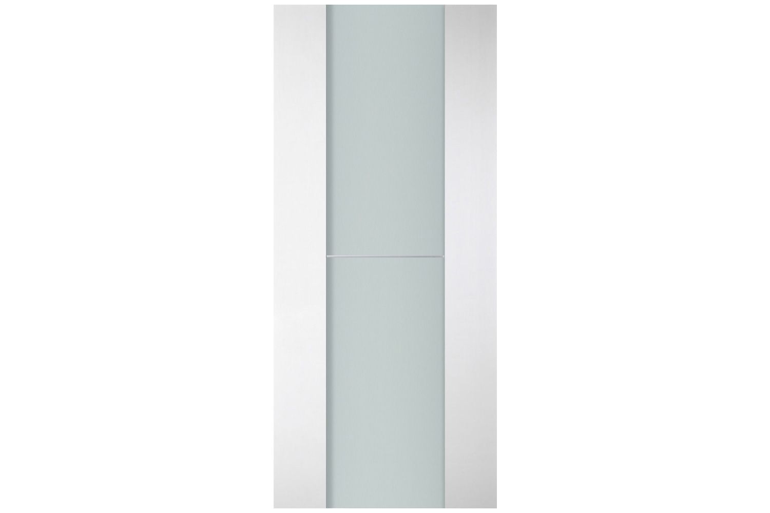 Nova Italia Vetro 1H Alaskan White Laminate Interior Door