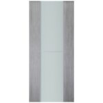 Nova Italia Vetro 1H Light Grey Laminate Interior Door