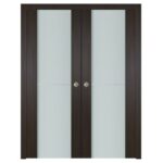 Nova Italia Vetro 1H Premium Wenge Laminate Interior Door