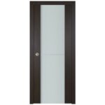 Nova Italia Vetro 1H Premium Wenge Laminate Interior Door