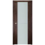 Nova Italia Vetro 1H Prestige Brown Laminate Interior Door