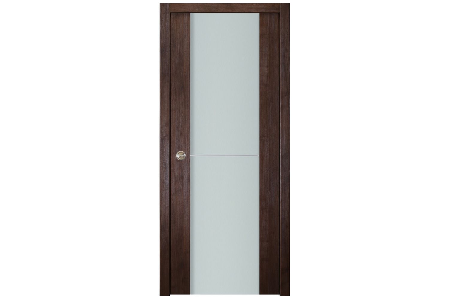 Nova Italia Vetro 1H Prestige Brown Laminate Interior Door