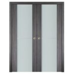 Nova Italia Vetro 1H Swiss Elm Laminate Interior Door