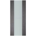 Nova Italia Vetro 1H Swiss Elm Laminate Interior Door