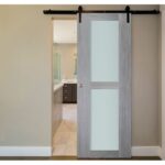 Nova Italia Vetro 2 Lite Light Grey Laminate Interior Door