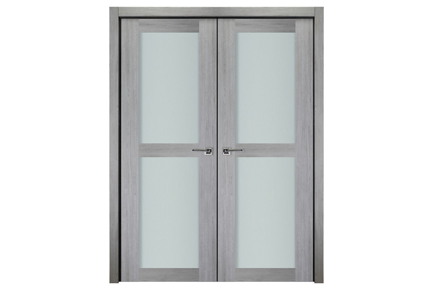 Nova Italia Vetro 2 Lite Light Grey Laminate Interior Door