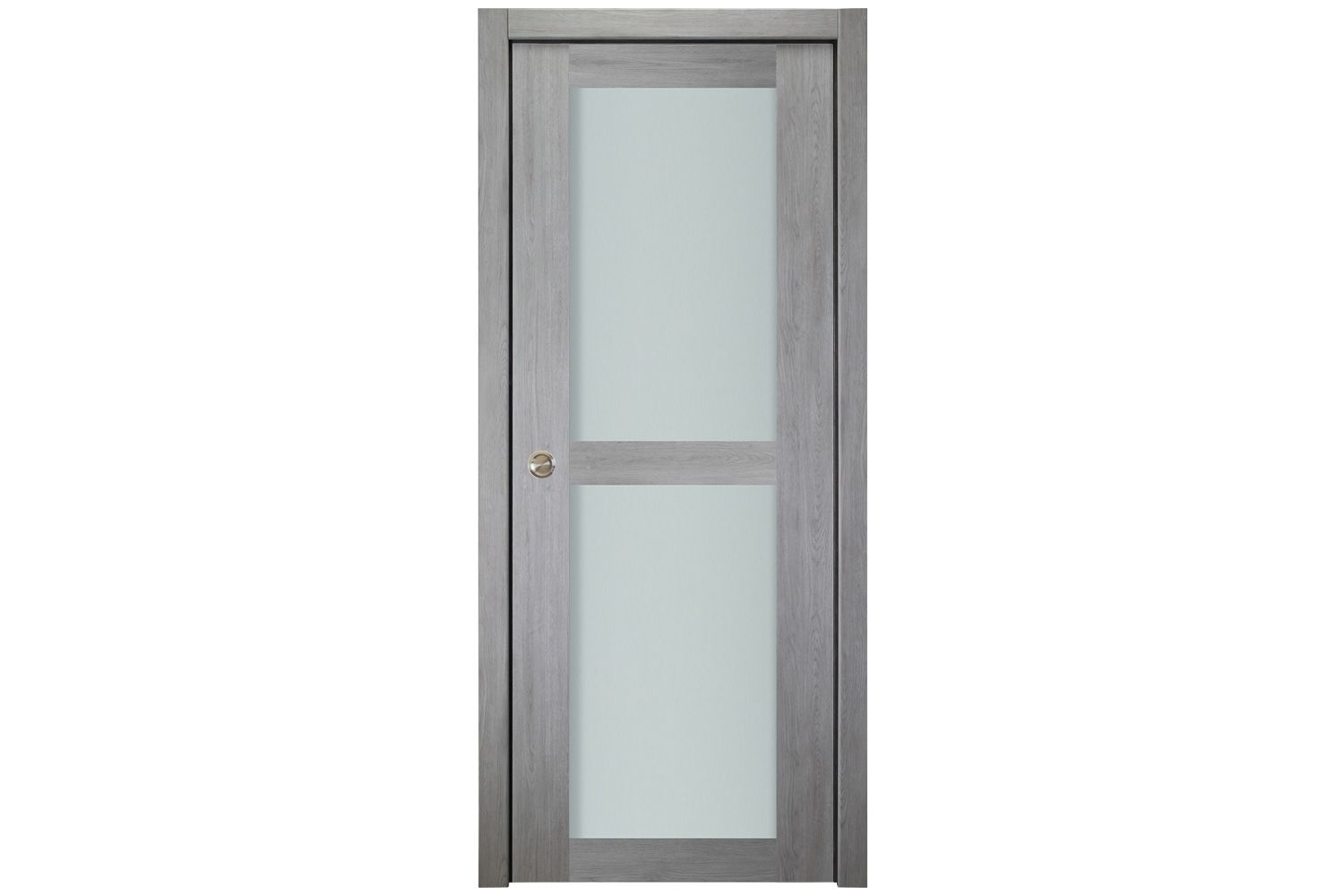 Nova Italia Vetro 2 Lite Light Grey Laminate Interior Door