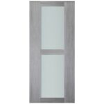 Nova Italia Vetro 2 Lite Light Grey Laminate Interior Door