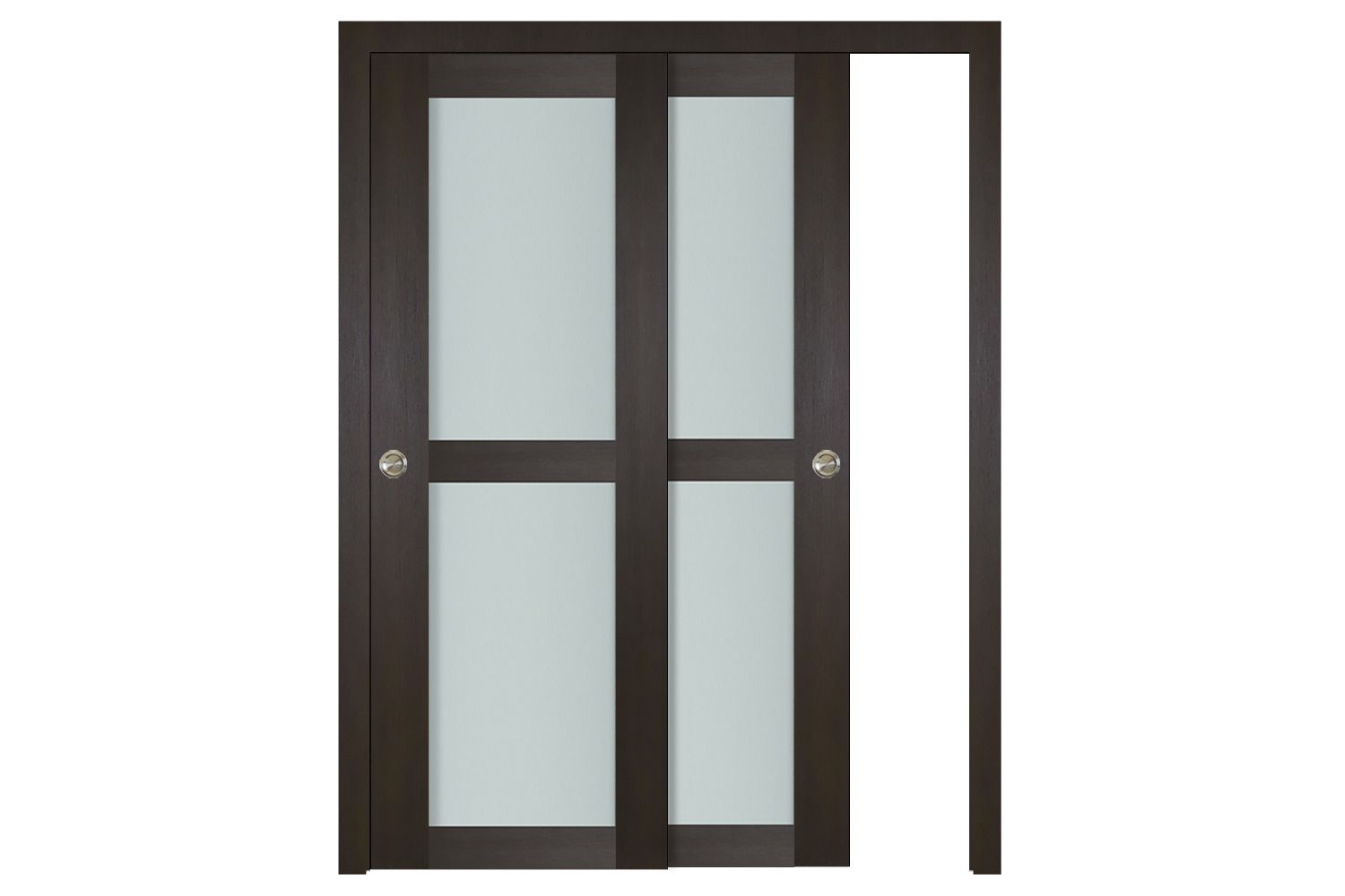 Nova Italia Vetro 2 Lite Premium Wenge Laminate Interior Door