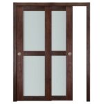 Nova Italia Vetro 2 Lite Prestige Brown Laminate Interior Door