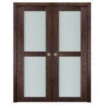 Nova Italia Vetro 2 Lite Prestige Brown Laminate Interior Door