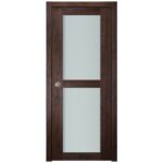 Nova Italia Vetro 2 Lite Prestige Brown Laminate Interior Door