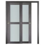 Nova Italia Vetro 2 Lite Swiss Elm Laminate Interior Door